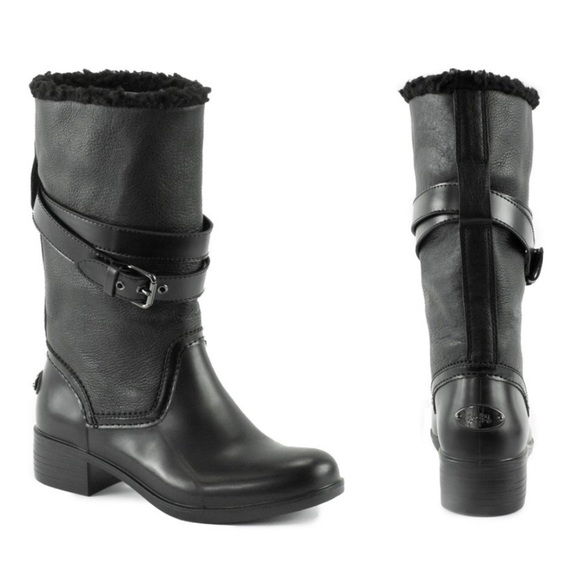 🆕COACH Black Zena Boots - Picture 1 of 7